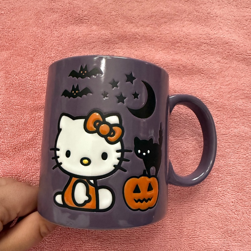 Purple Hello Kitty Halloween Mug